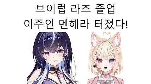 브이럽 또 다른 졸업생 발생 라즈 졸업, 마비노기 길드 뒷담화에 이주인 멘헤라 터졌다!