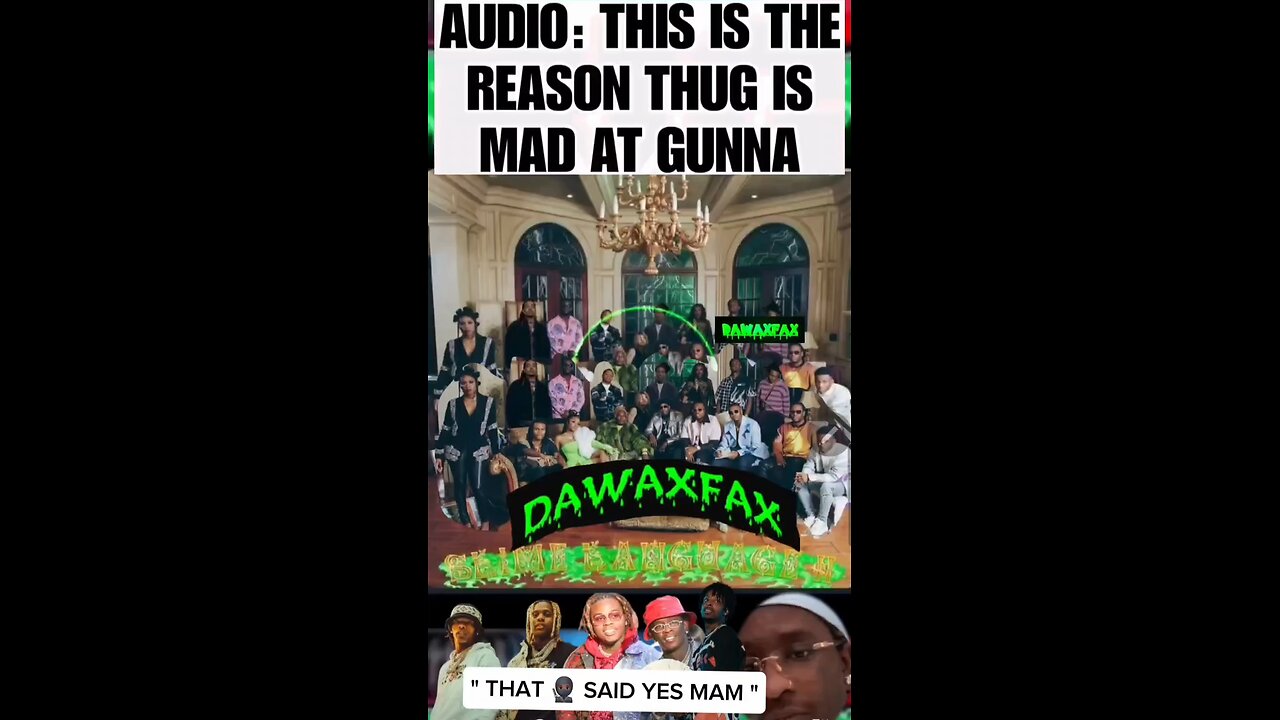 "THAT 🥷🏿 SAID YES MAM "👀 Thoughts?? #YoungThug speaks with #21Savage about #Gunna Taking a plea #