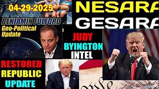 Judy Byington. Restored Republic via a GCR~ Situation Update 04-29-25~ SGAnon.Juan O Savin.Shariraye