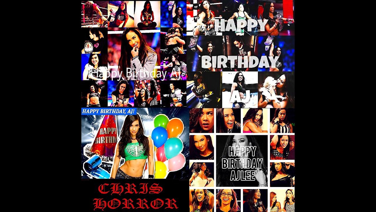 The Best Of AJ Lee Happy Birthday AJ 2025 🎂🕷🕸💜🖤💜