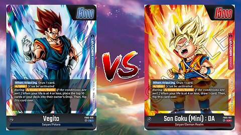 Dragonball Fusion World Online Vegito VS Son Goku Mini DA!!