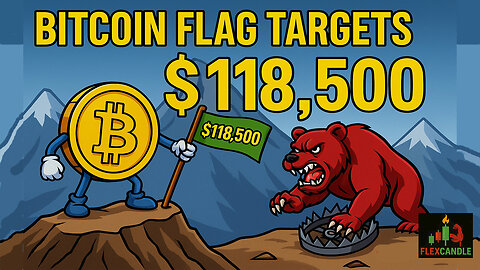Bitcoin Flag Breakout Targets $118,500! | BTC Reclaims 4 Hour 200MA⚡EP. 115