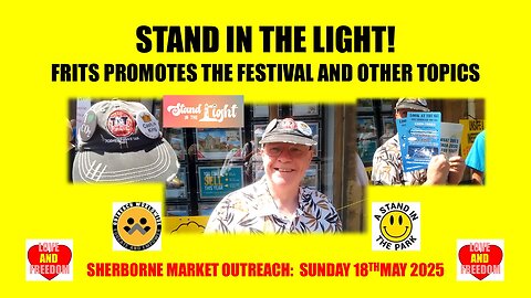 Stand in the Light! Frits promotes the festival