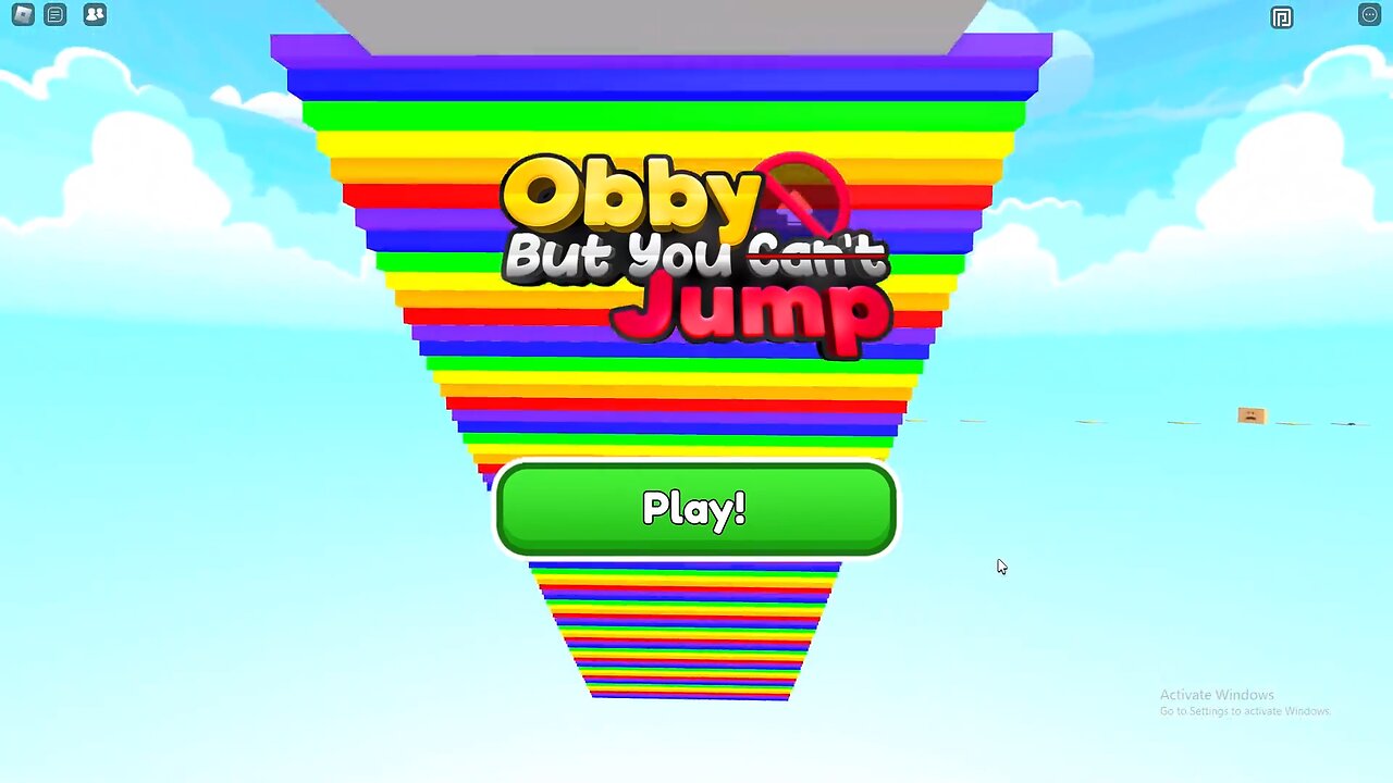 Roblox Obby But You Can't Jump