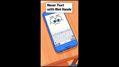 Never Text with Wet Hands