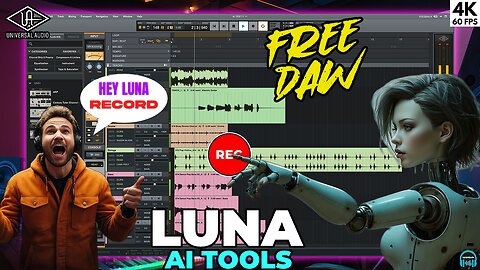 AI is in the DAW Now 🤖 UA LUNA New AI Features (FREE DAW)
