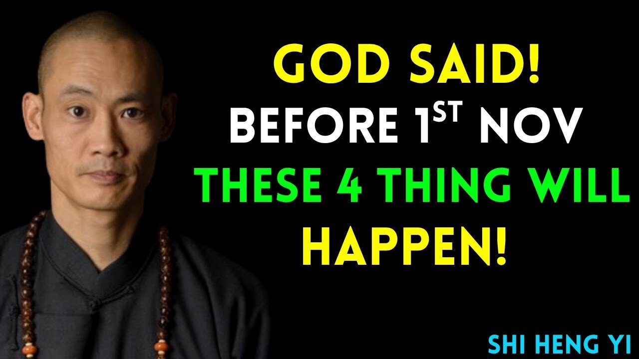 God Said Before 1st November 4 Things Will Happen!