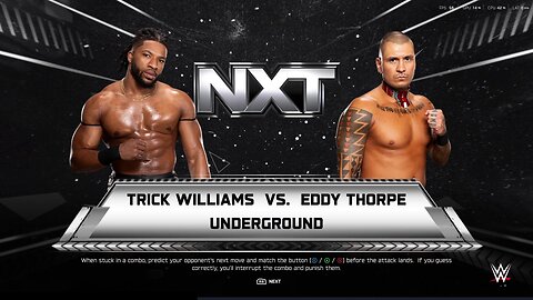 WWE 2k25 UndergroundMatch Trick Williams vs Eddy Thorpe