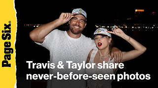 Travis Kelce shares never-before-seen photos with Taylor Swift and fans spot sweet phone tribute