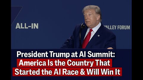 Trump at AI Summit: “America Will Win the AI Race!” 🇺🇸