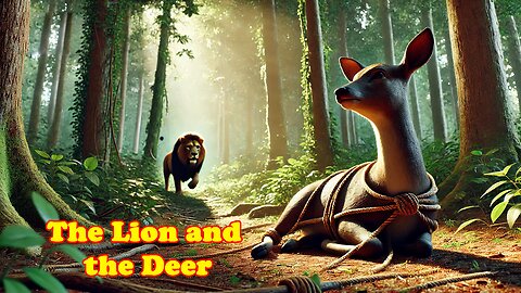 The Lion and the Deer | A Story of Cunning and Caution | Animated Moral Tale