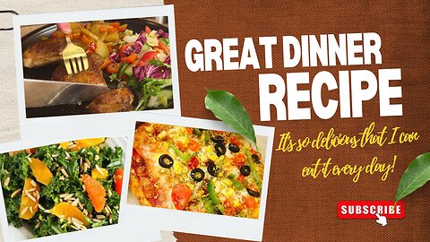 GREAT dinner in 15 MINUTES! It's so delicious that I can eat it every day!