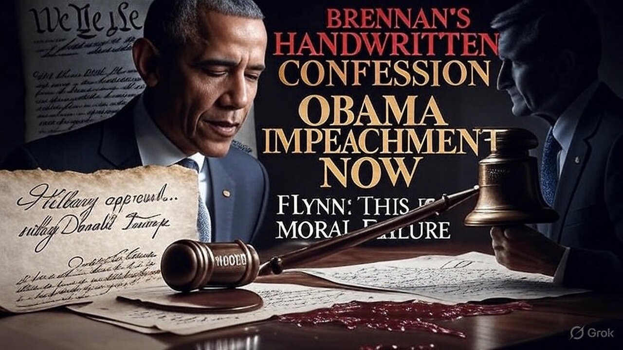 SMOKING GUN: Brennan's Handwritten Notes Expose Obama's Role in Clinton Plan to Frame Trump! (Impeachment & Immunity Stripping)