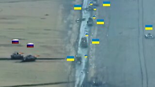 Russian Forces Ambush Ukrainian Armored Convoy