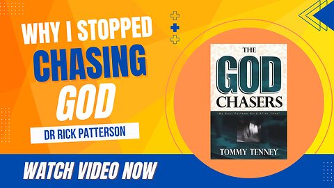 Do Christians still need to chase God—or has the gospel been misunderstood?