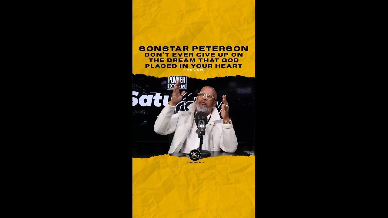 @sonstarpeterson Don’t ever give up on the dream that God placed in your heart