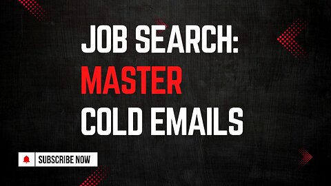 Why Cold Emails Work in Job Searches (And How to Get Replies!)