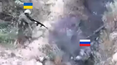 Ukrainian Soldier Demolishes Russian Fascist in Lyman Position Sweep