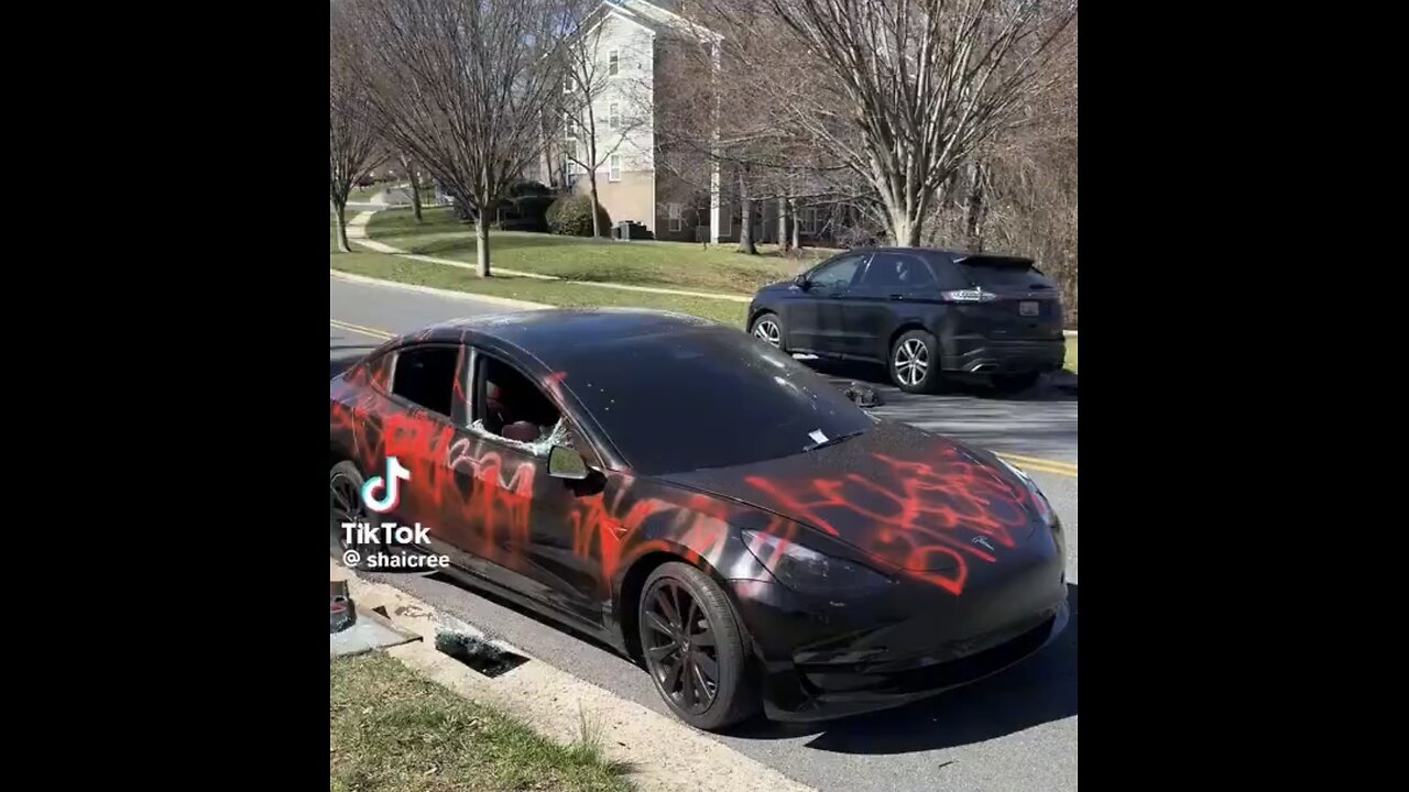 OWNER OF BRAND NEW TESLA CAR🚗💥🔫🥷📸VANDALIZED OUTSIDE HOME🚗🏘️💫