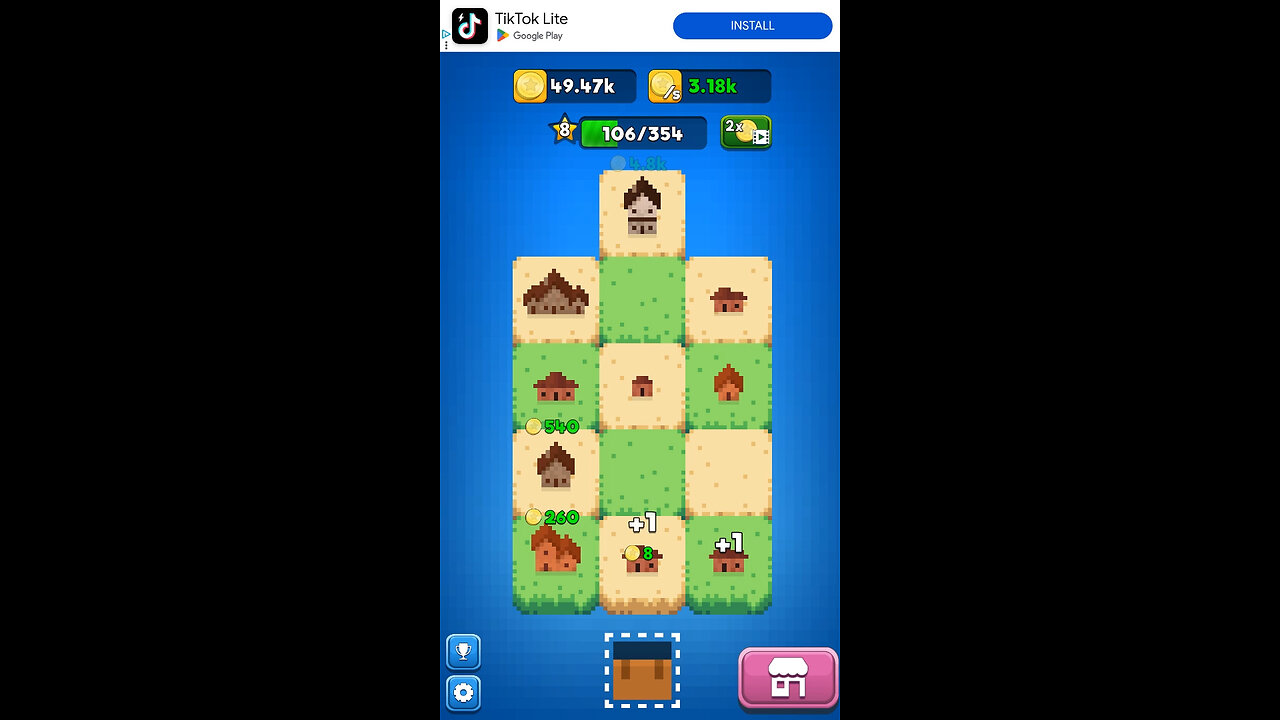 Merge Houses: Pixel City Game - Android Gameplay [20+ Mins, 720p120fps]
