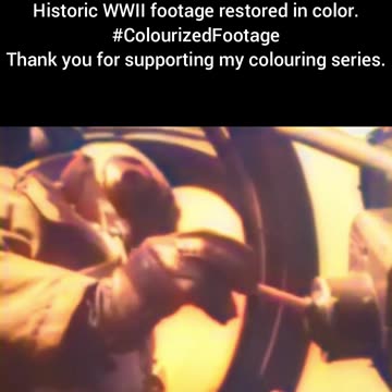 Early Remote-Controlled Bomb WWII Military Technology Colourized Footage #WWIIHistory