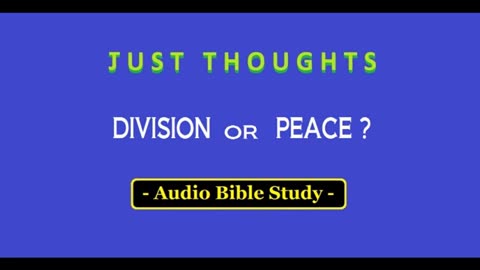 Just Thoughts - Division or Peace? (2016) Retro