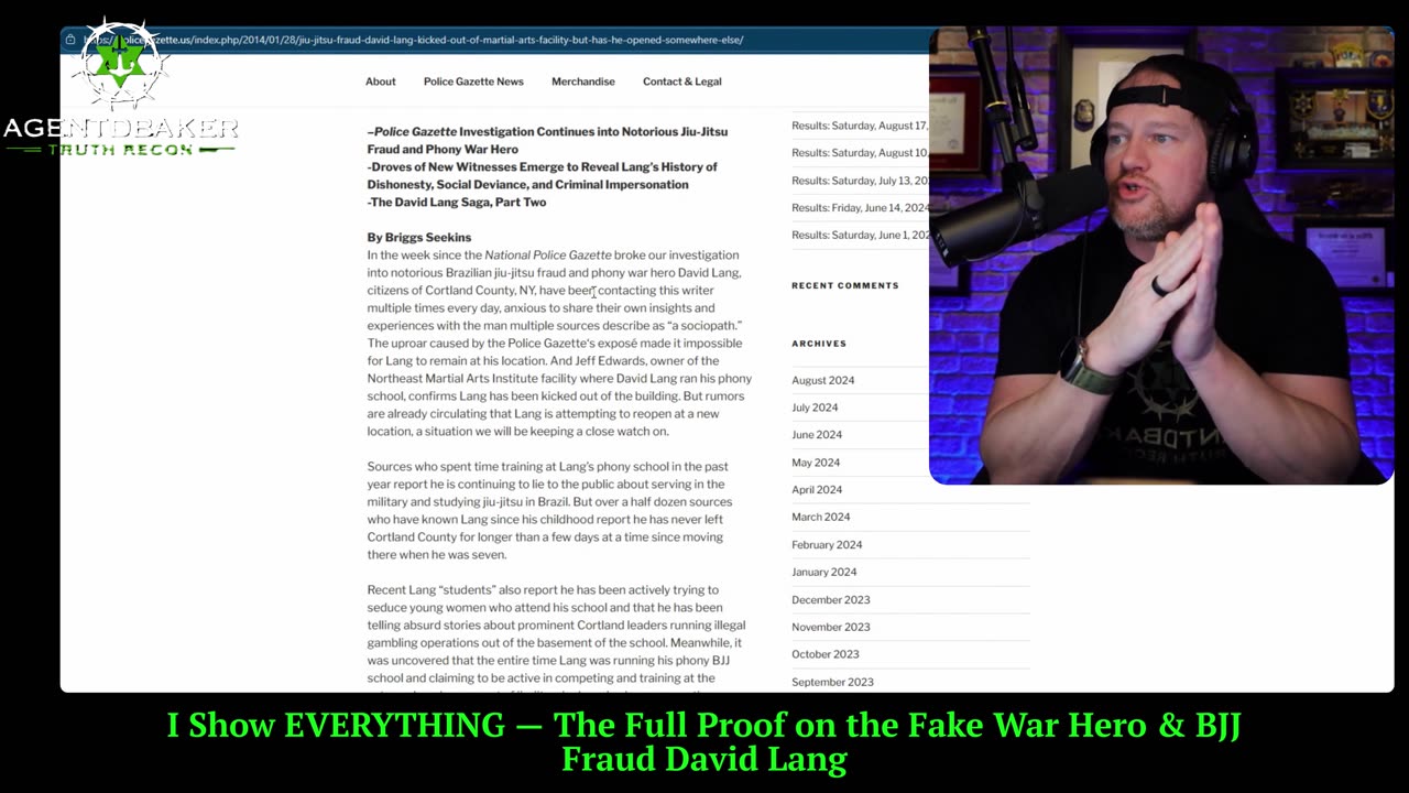 I Show EVERYTHING — The Full Proof on the Fake War Hero & BJJ Fraud David Lang
