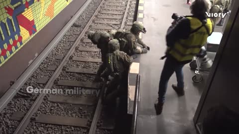 Gunfire, smoke, 'dead bodies' — Berlin drills for urban warfare in the subway