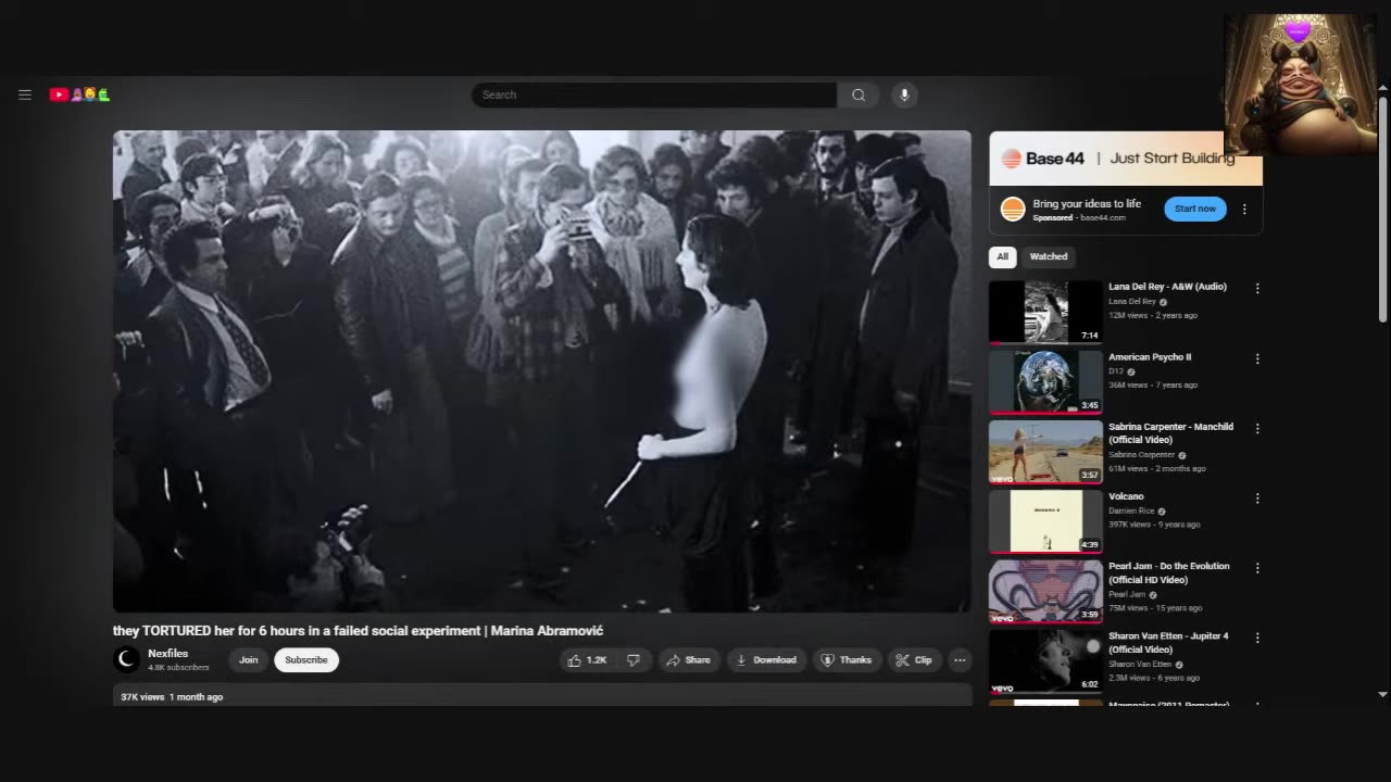 08/07/25 Victoria J VOD: "Rhythm Zero, Group Think 🤔 The Endless Cruelty..."