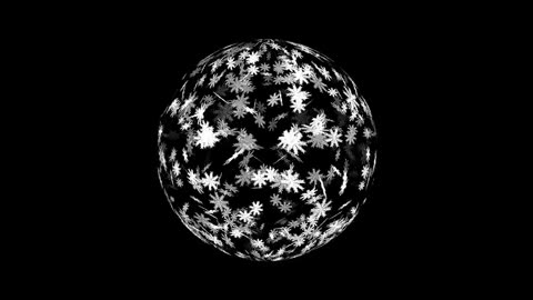 Ball, snow, space