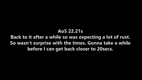 Uncle Solves Rubki's Day 37: 5 Sep 2025 Ao5 22.21secs