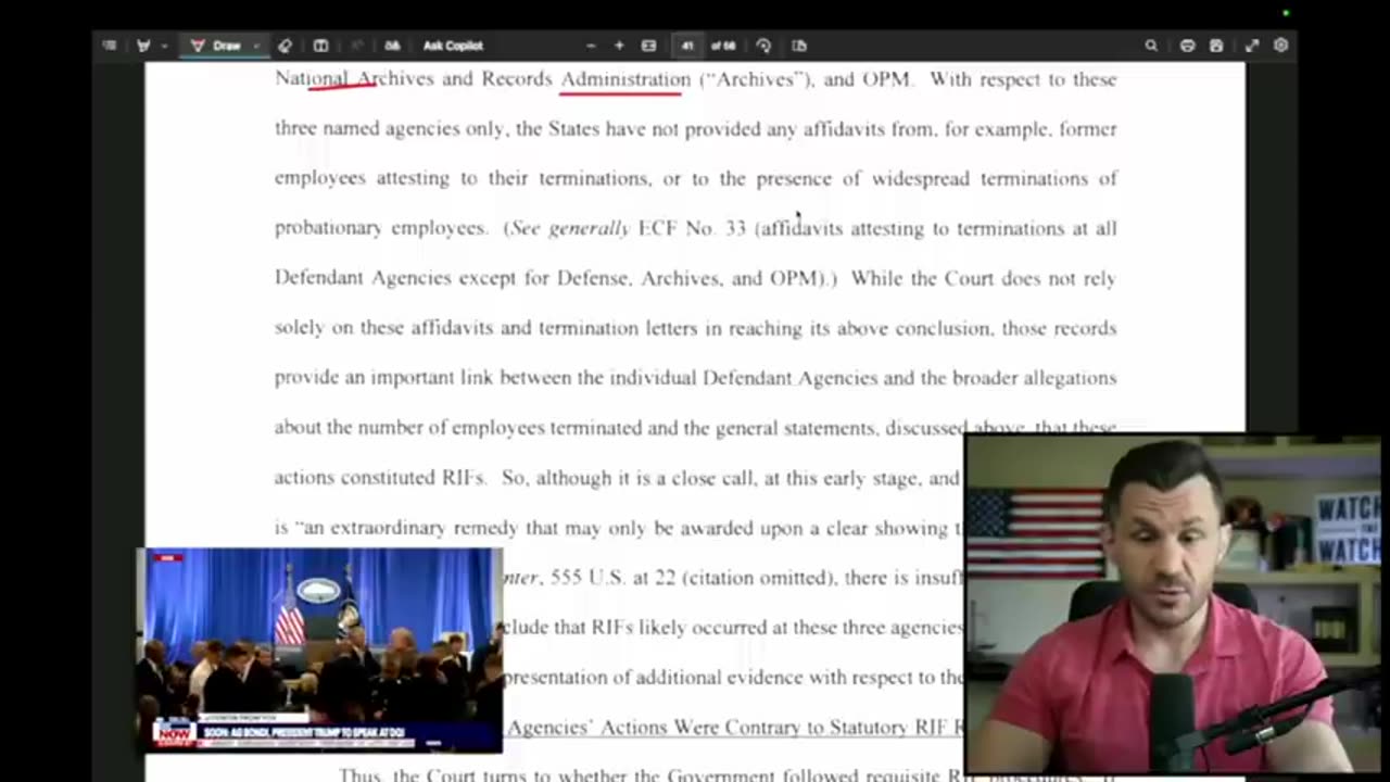 Robert Gouveia Esq.-Judge FORCES Trump to REHIRE Fired Bureaucrats Nationwide