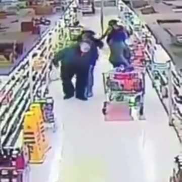 Watch as a violent thug launches a random attack on an elderly man.