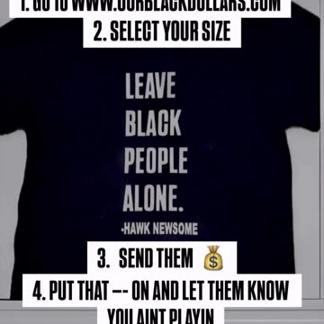 Leave black people alone