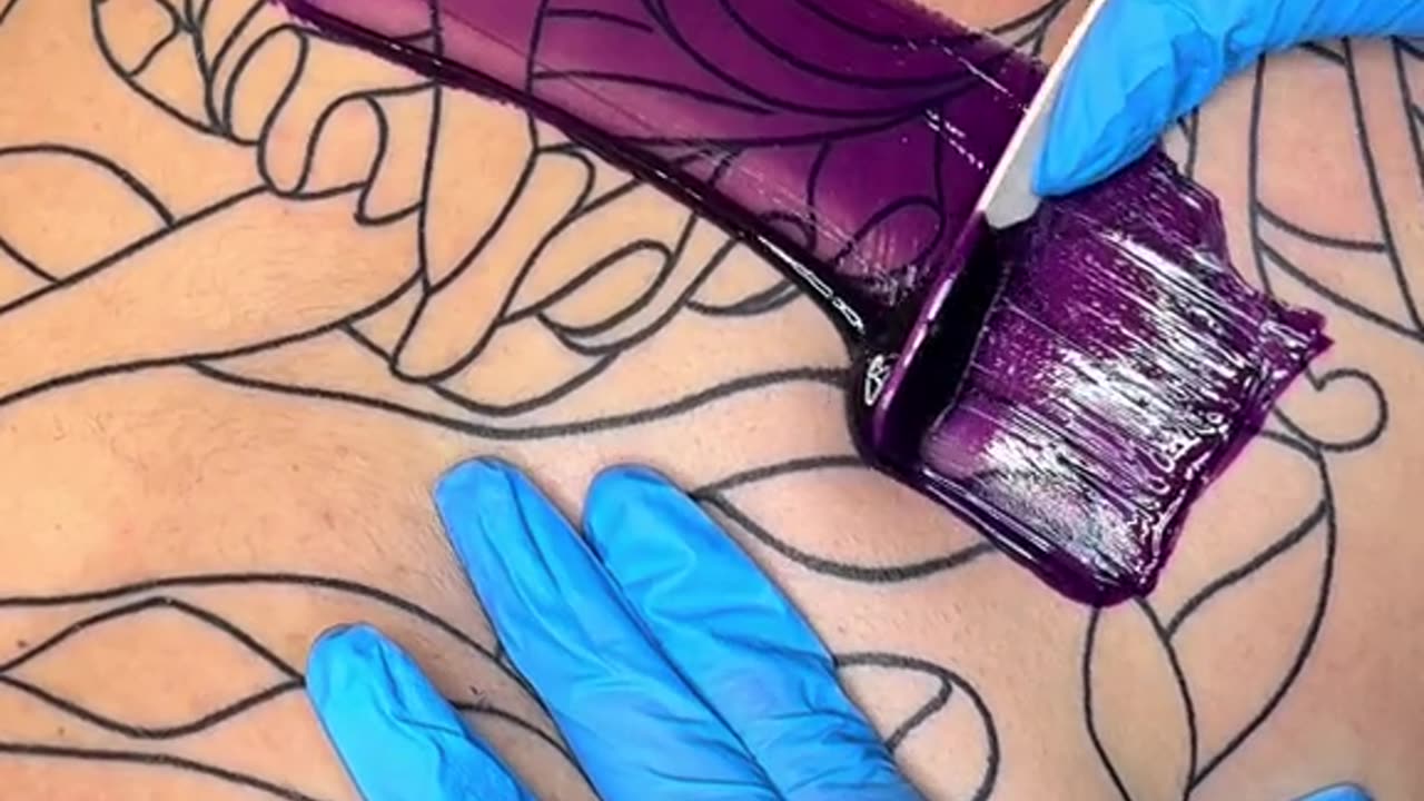 Full Back Waxing with Sexy Smooth Purple Seduction by @ritas.esthetics | California