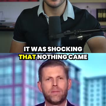 Eric Trump Says His Father Was TARGETED for Assassination