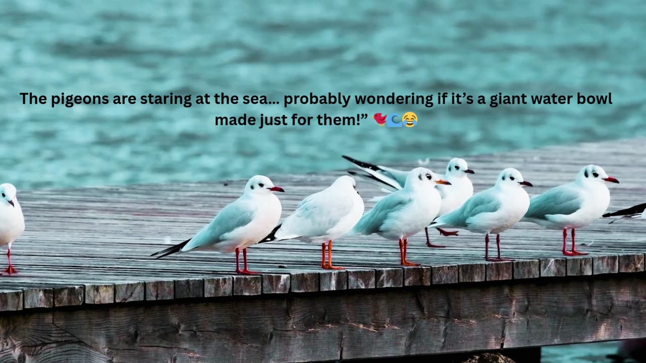 🐦 The Pigeons Are Staring at the Sea 🌊 | Funny Bird Moments