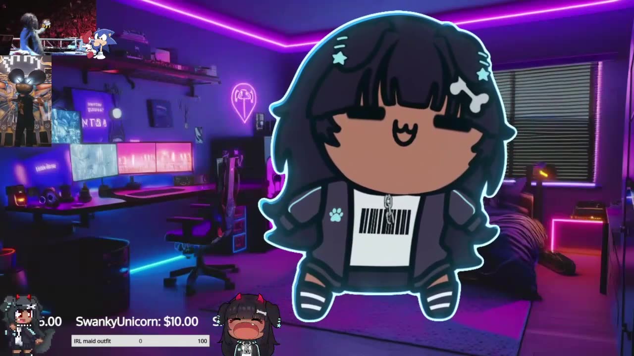 what is UP DENNYS. lets drink!! the.. juicyy juice woof! sub goal for maid [vod archive]