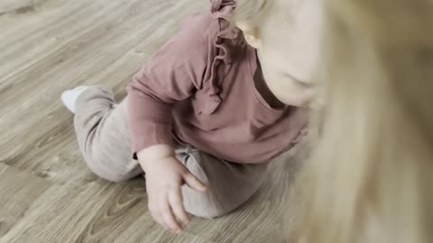 Baby Kayla Playing With Her Toy Piano 🎹🥹