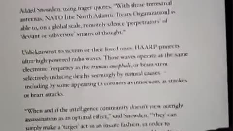Edward Snowden REVEALS H.A.A.R.P