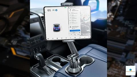 eSamcore Tablet Holder for Car, for iPad Cup Holder Car Mount with 1.57" Depth Large Clamp