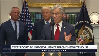 President Trump Makes an Announcement on Medical and Scientific Findings for America's Children