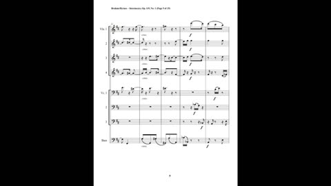 Johannes Brahms – Intermezzo, Op. 119, No. 1 (String Octet)