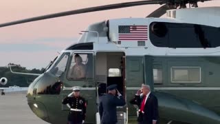 President Donald J. Trump is back in Washington DC and boards Marine One to the White House!