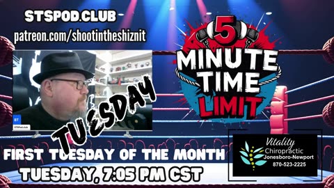 5 Minute Time Limit - TUESDAY AT 7:05 PM CST!!