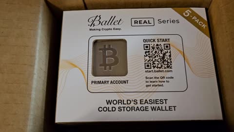 Unboxing of Ballet Pizza Day collector crypto wallet! Celebrate first purchase of Bitcoin! 5-20-25