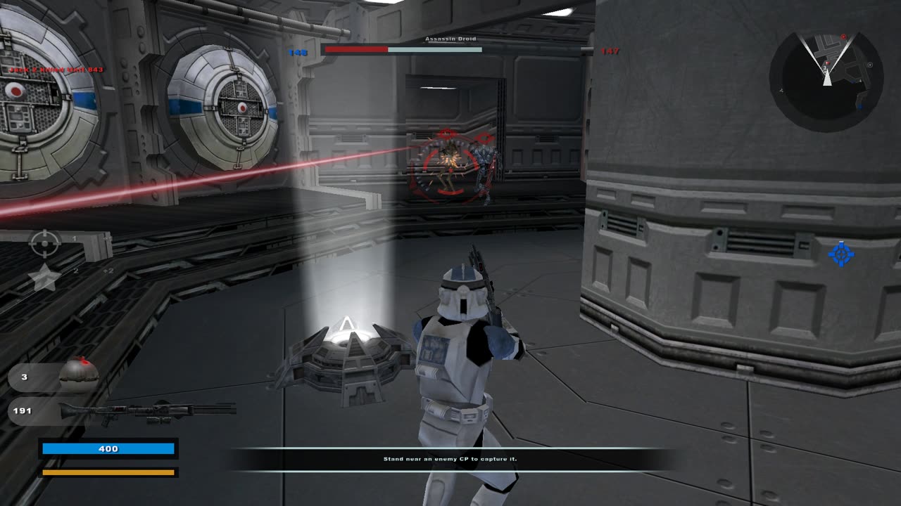 Star Wars Battlefront II 2005: Instant Action Conquest Tantive IV Republic Gameplay