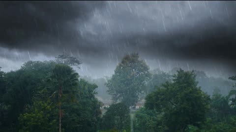 Rain & Thunder Meditation Music | 30 Minutes of Relaxing Storm Sounds for Deep Sleep, Focus