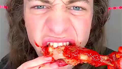 Small, Big, Giant Spicy Chicken Wing!?