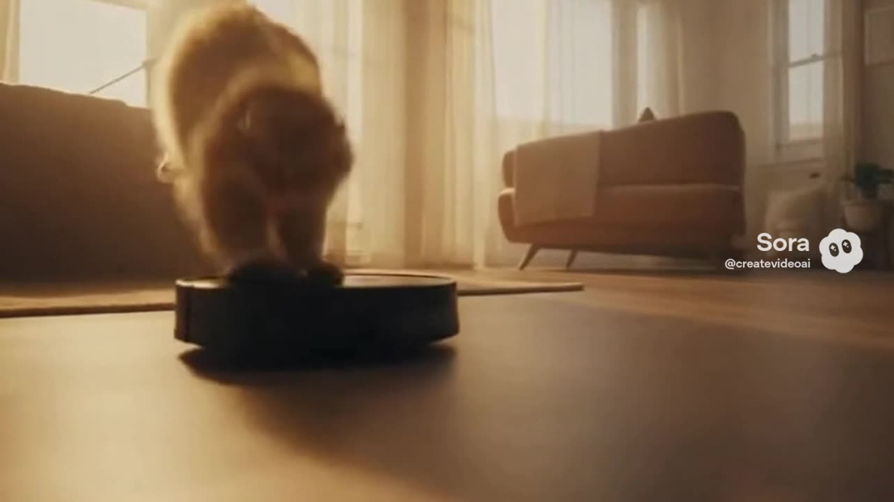 My cat vs. Roomba: the movie Tag your chaotic pet!